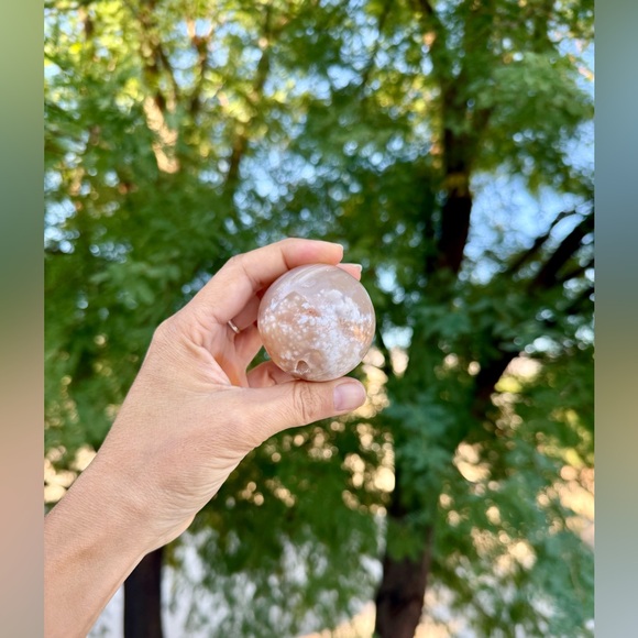 Flower Agate Sphere - Picture 4 of 6